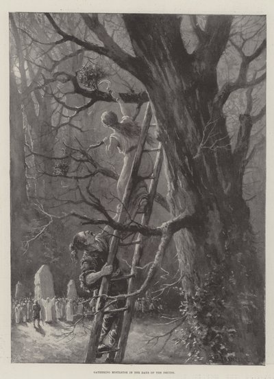 Gathering Mistletoe in the Days of the Druids by Paul Frenzeny
